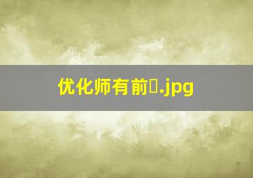 优化师有前�