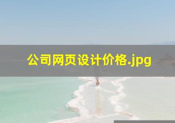公司网页设计价格