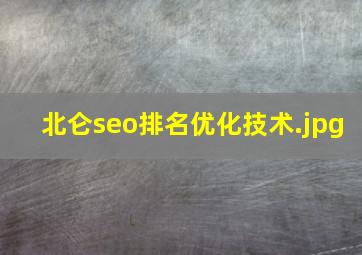 北仑seo排名优化技术