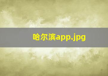 哈尔滨app