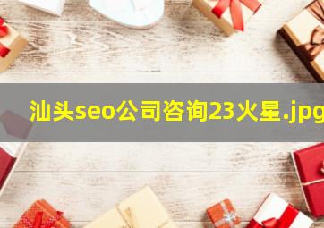 汕头seo公司咨询23火星
