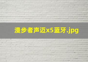 漫步者声迈x5蓝牙