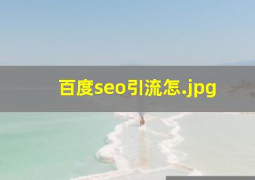百度seo引流怎