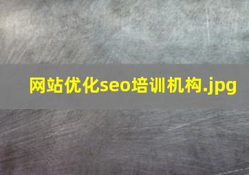 网站优化seo培训机构
