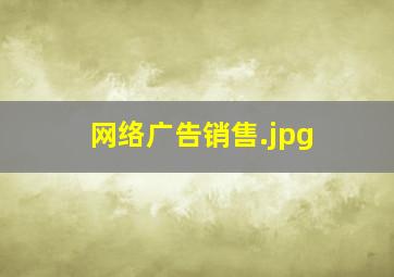 网络广告销售