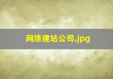 网络建站公司