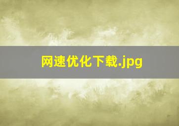 网速优化下载