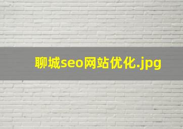 聊城seo网站优化