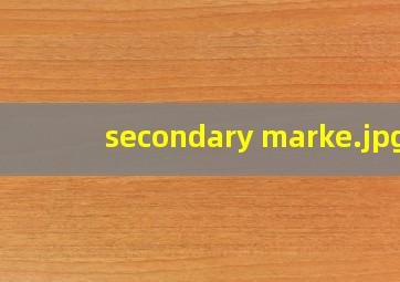 secondary marke