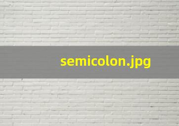 semicolon