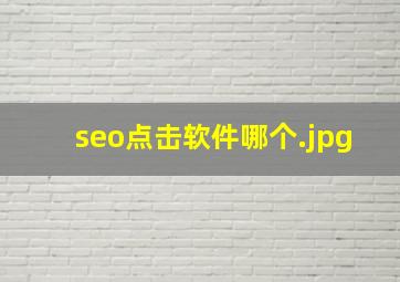 seo点击软件哪个