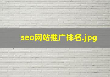 seo网站推广排名